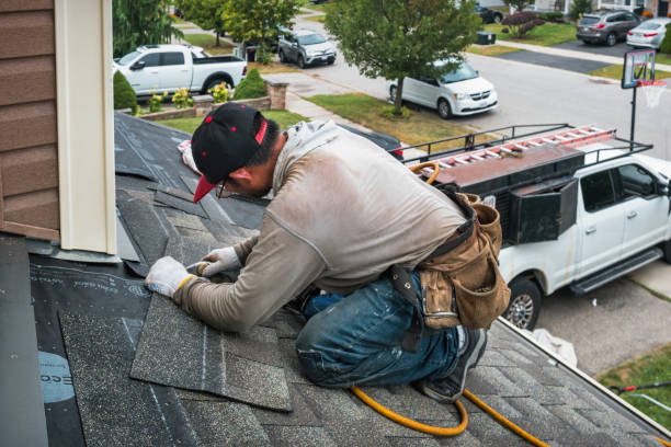 Professional Roofing technician working in Warren, NJ